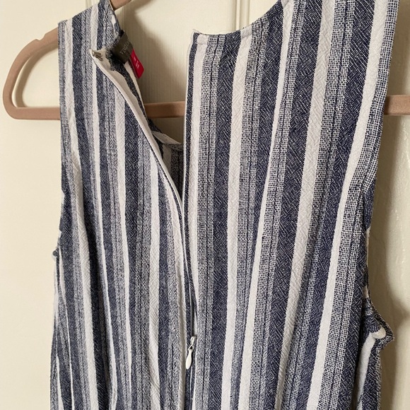 Vince Camuto Striped Linen Crop Jumpsuit - Picture 4 of 6
